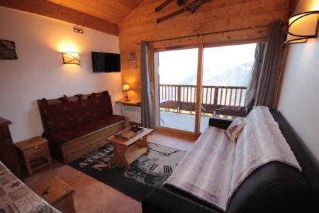 Skiverleih 3-Zimmer-Appartment für 6 Personen (20) - Résidence la Perle des Alpes H - Les Saisies - Wohnzimmer