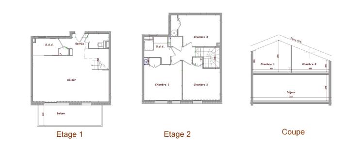 Wynajem na narty Apartament duplex 4 pokojowy 8 osób (22) - Résidence la Perle des Alpes H - Les Saisies