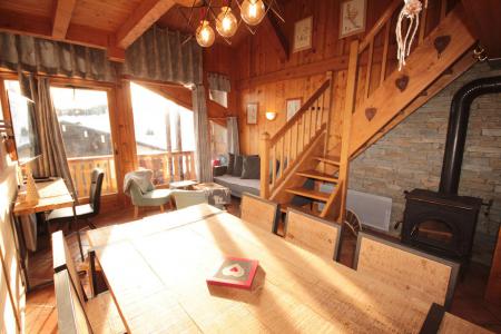 Rent in ski resort 4 room apartment 8 people (TAV027) - Résidence le Tavaillon - Les Saisies - Dining area