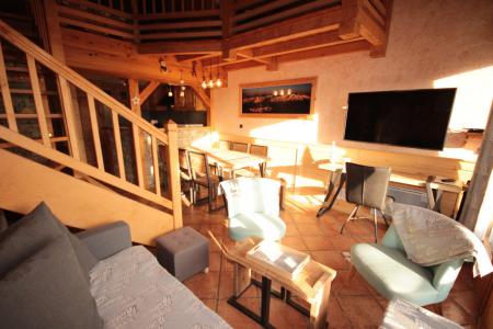 Ski verhuur Appartement 4 kamers mezzanine 8 personen (TAV027) - Résidence le Tavaillon - Les Saisies - Woonkamer