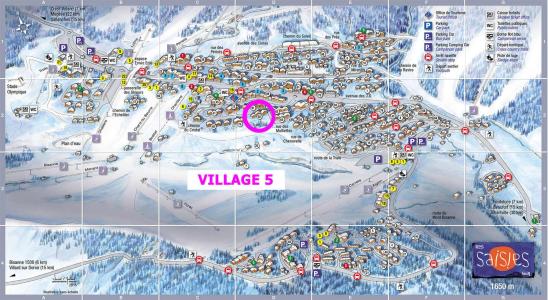 Rent in ski resort 2 room apartment cabin 5 people (533) - Résidence le Village 5 - Les Saisies