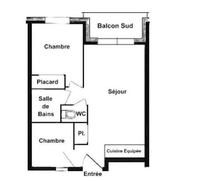 Skiverleih 3-Zimmer-Appartment für 6 Personen (03) - Résidence le Village des Lapons A - Les Saisies - Appartement