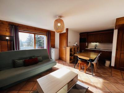Rent in ski resort 3 room apartment 6 people (12) - Résidence le Village des Lapons C - Les Saisies - Living room
