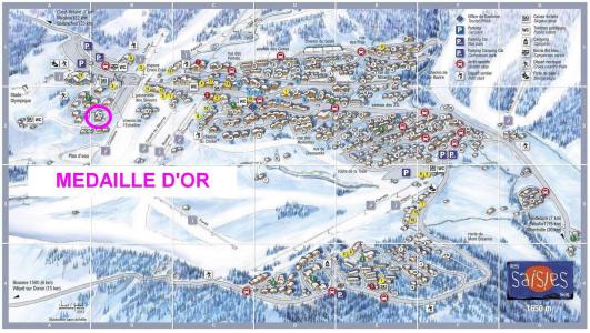 Skiverleih Résidence les Médailles d'Or - Les Saisies - Plan