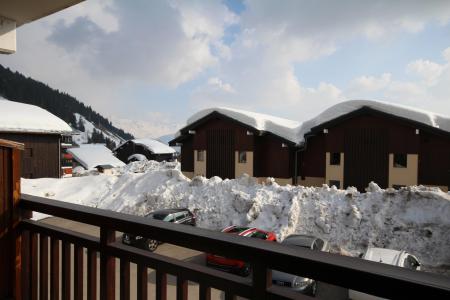 Ski verhuur Studio bergnis 4 personen (210) - Résidence les Mélèzes 2 - Les Saisies - Terras