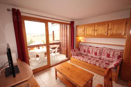 Rent in ski resort 2 room apartment 6 people (122) - Résidence Mont Blanc A - Les Saisies - Living room