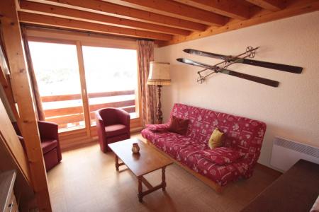 Ski verhuur Appartement 3 kamers mezzanine 8 personen (129) - Résidence Mont Blanc A - Les Saisies - Woonkamer