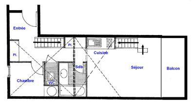 Location au ski Appartement 3 pièces 7 personnes (130) - Résidence Mont Blanc A - Les Saisies - Appartement