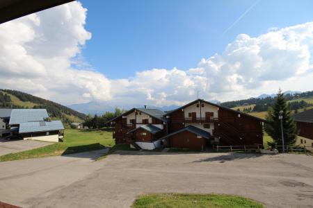 Ski verhuur Studio bergnis 4 personen (110) - Résidence Mont Blanc A - Les Saisies - Balkon