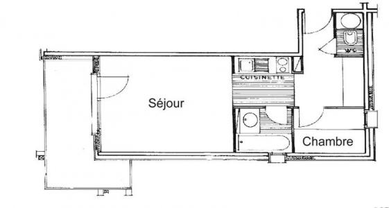 Soggiorno sugli sci Appartamento 2 stanze con cabina per 5 persone (211) - Résidence Mont Blanc B - Les Saisies - Appartamento