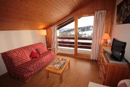 Location au ski Appartement 2 pièces coin montagne 4 personnes (409) - Résidence Mont Blanc D - Les Saisies - Séjour