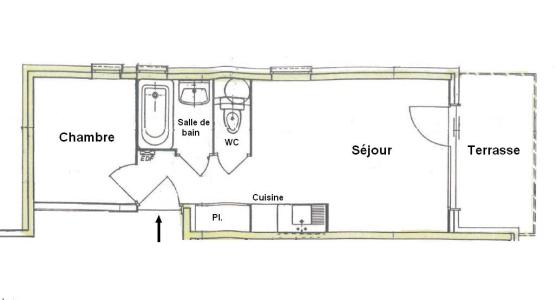 Skiverleih 2-Zimmer-Appartment für 5 Personen (08) - Résidence Neige d'Or - Les Saisies