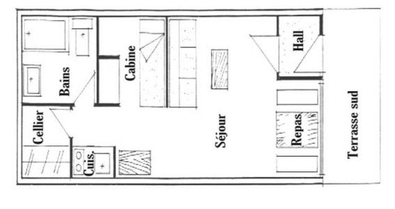 Ski verhuur Studio cabine 4 personen (007) - Résidence Skyline - Les Saisies - Appartementen