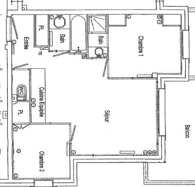Skiverleih 3-Zimmer-Appartment für 6 Personen (03) - Résidence Village des Lapons G - Les Saisies - Plan