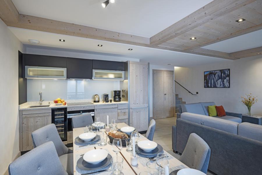 Rent in ski resort 4 room duplex apartment 8 people - Résidence Hameau de l'Ours - Manigod l'Etale - Living room