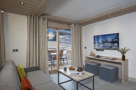 Rent in ski resort 3 room duplex apartment 6 people - Résidence Hameau de l'Ours - Manigod l'Etale - Living room