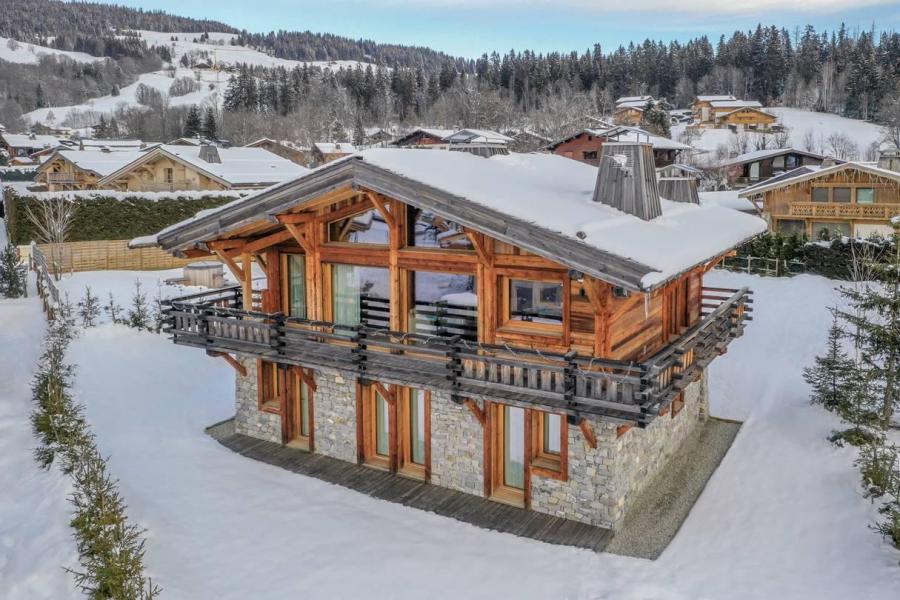 Rent in ski resort 5 room duplex chalet 10 people (CLCB) - Chalet Le Chardon Bleu - Megève - Winter outside