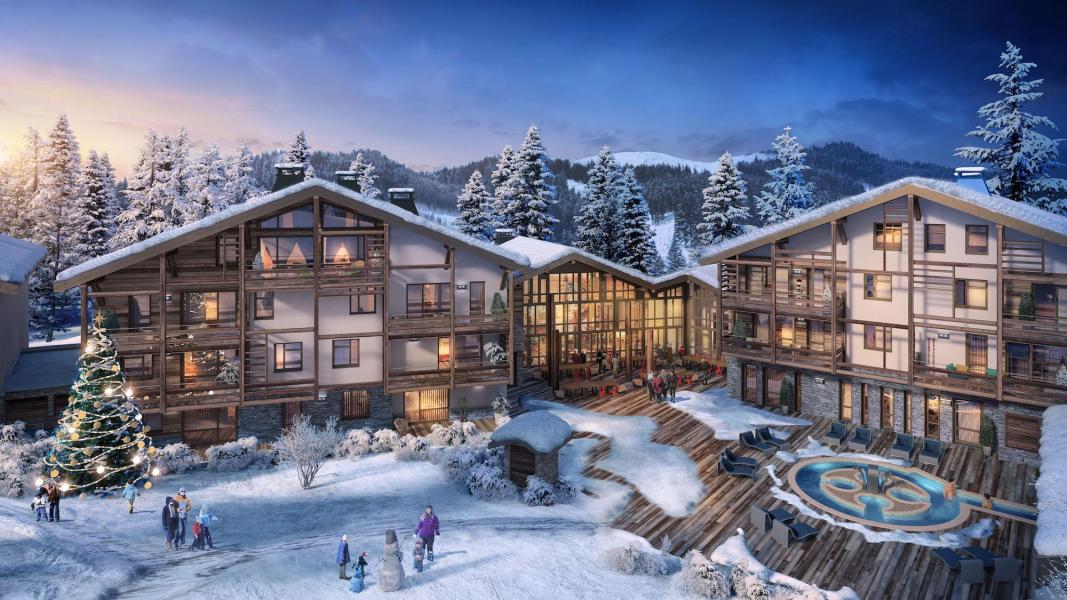 Vakantie in de bergen Résidence Terresens L’Eclat des Veriaz - Megève - Buiten winter