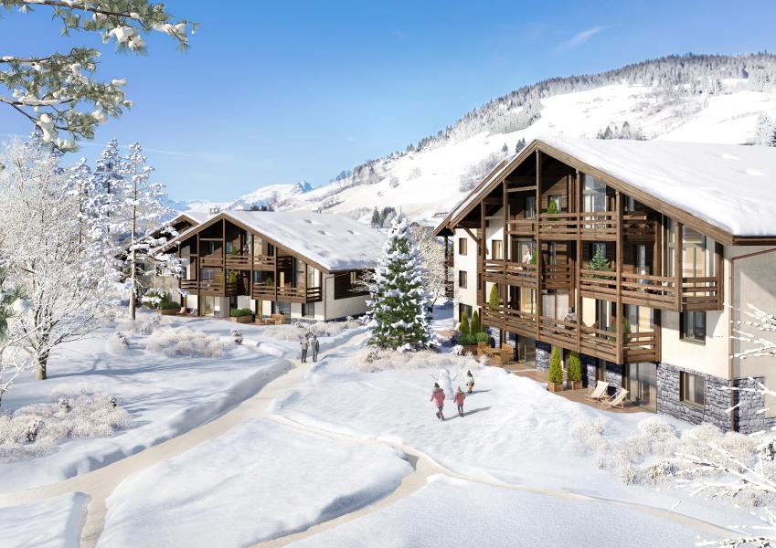 Vakantie in de bergen Résidence Terresens L’Eclat des Veriaz - Megève - Buiten winter