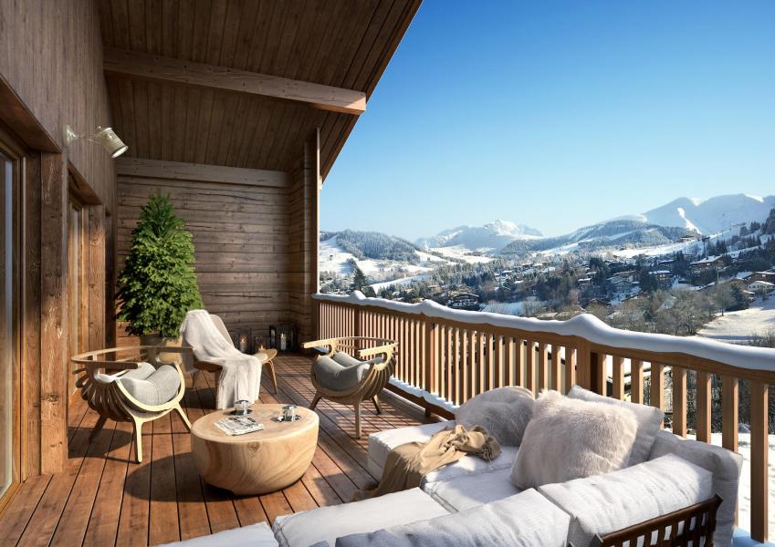 Rent in ski resort Résidence Terresens L’Eclat des Veriaz - Megève - Terrace