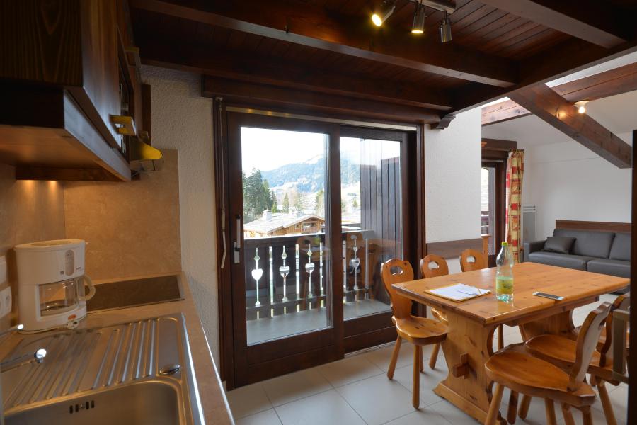 Skiverleih VVF Résidence Megève Mont Blanc - Megève - Wohnzimmer