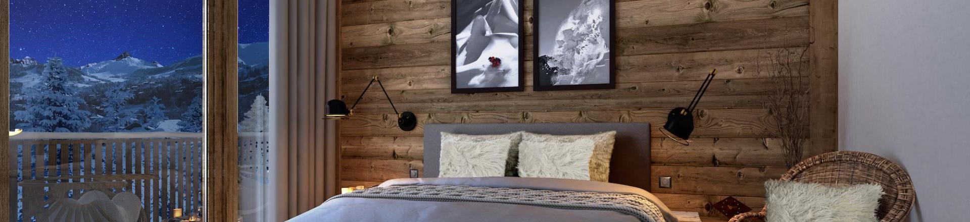 Location au ski Résidence Terresens L’Eclat des Veriaz - Megève - Chambre