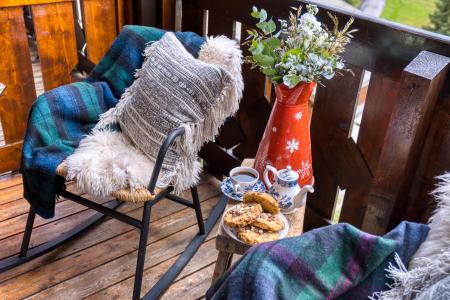 Ski verhuur tweepersoonskamer () - Mamie Megève - Megève - Balkon