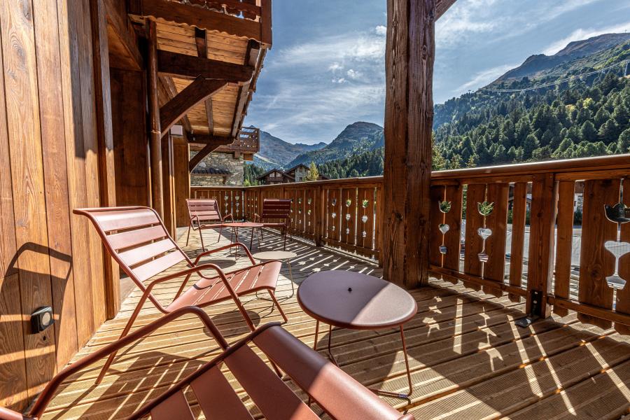 Skiverleih 7 Zimmer Chalet für 12 Personen - Chalet Individuel Tueda - Méribel-Mottaret - Terrasse