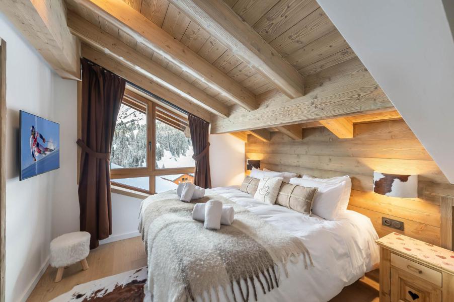 Rent in ski resort 6 room semi-detached chalet cabin 10 people - Chalet Marmotte - Méribel-Mottaret - Bedroom
