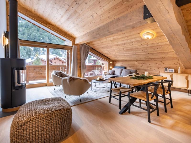 Skiverleih 3-Zimmer-Appartment für 6 Personen (5) - Les Chalets de Tueda - Méribel-Mottaret - Wohnzimmer