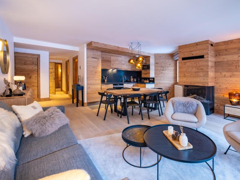 Rent in ski resort 4 room apartment cabin 6 people (3) - Les Chalets de Tueda - Méribel-Mottaret - Living room