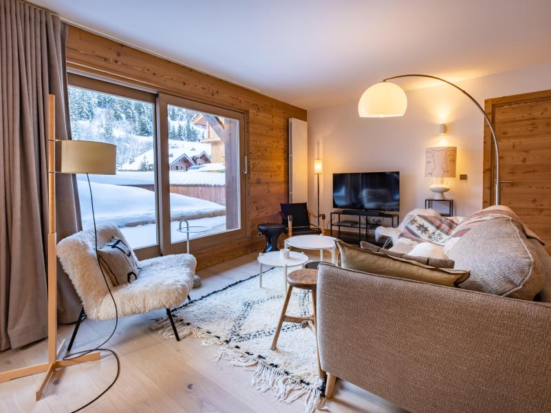 Skiverleih 4-Zimmer-Appartment für 8 Personen (6) - Les Chalets de Tueda - Méribel-Mottaret - Wohnzimmer