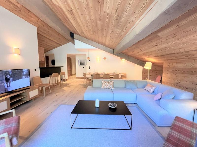 Rent in ski resort 5 room apartment 10 people (4) - Les Chalets de Tueda - Méribel-Mottaret - Living room