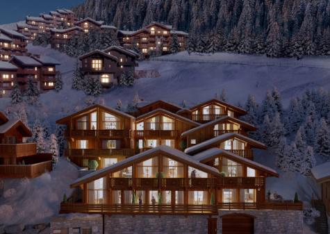 Location au ski Les Chalets de Tueda - Méribel-Mottaret - Extérieur hiver