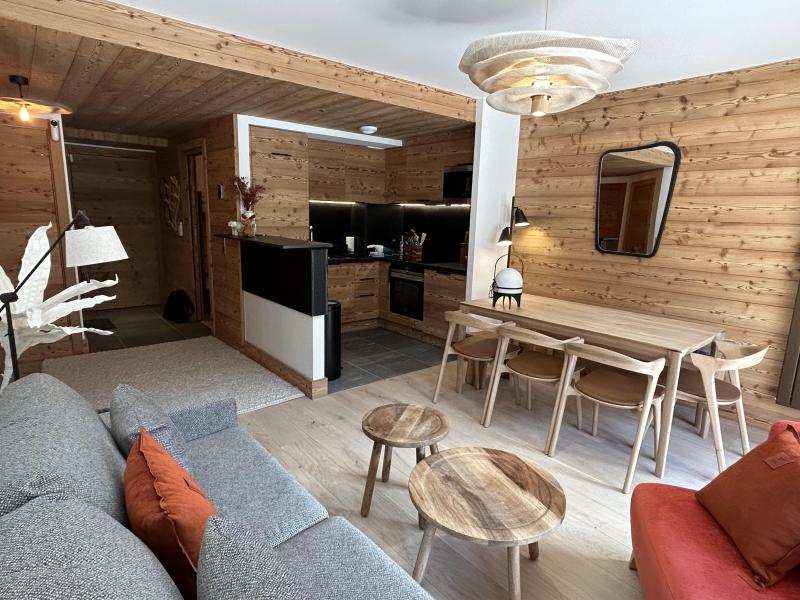 Ski verhuur Appartement 3 kamers 6 personen (2) - Les Chalets de Tueda - Méribel-Mottaret - Woonkamer