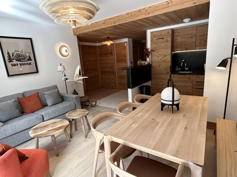 Ski verhuur Appartement 3 kamers 6 personen (2) - Les Chalets de Tueda - Méribel-Mottaret - Woonkamer