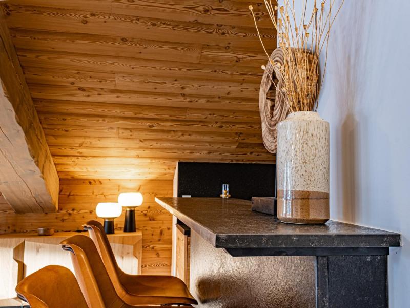 Ski verhuur Appartement 3 kamers 6 personen (5) - Les Chalets de Tueda - Méribel-Mottaret - Woonkamer