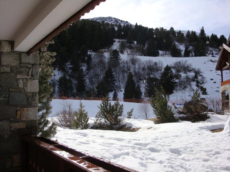 Location au ski Appartement 3 pièces cabine 6 personnes (004) - Résidence Alpages D - Méribel-Mottaret - Balcon