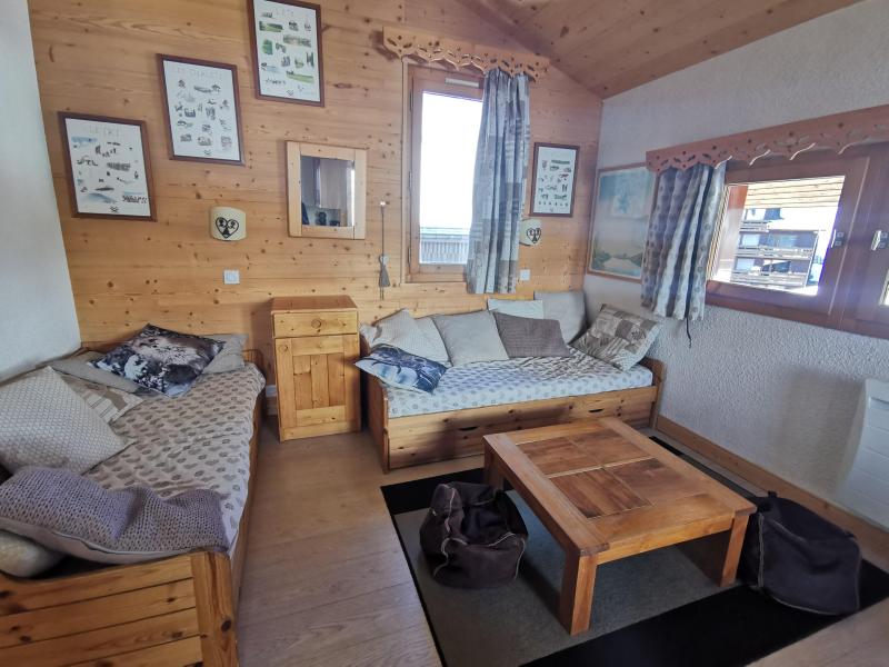 Ski verhuur Appartement 2 kamers 5 personen (080) - Résidence Arpasson - Méribel-Mottaret - Woonkamer