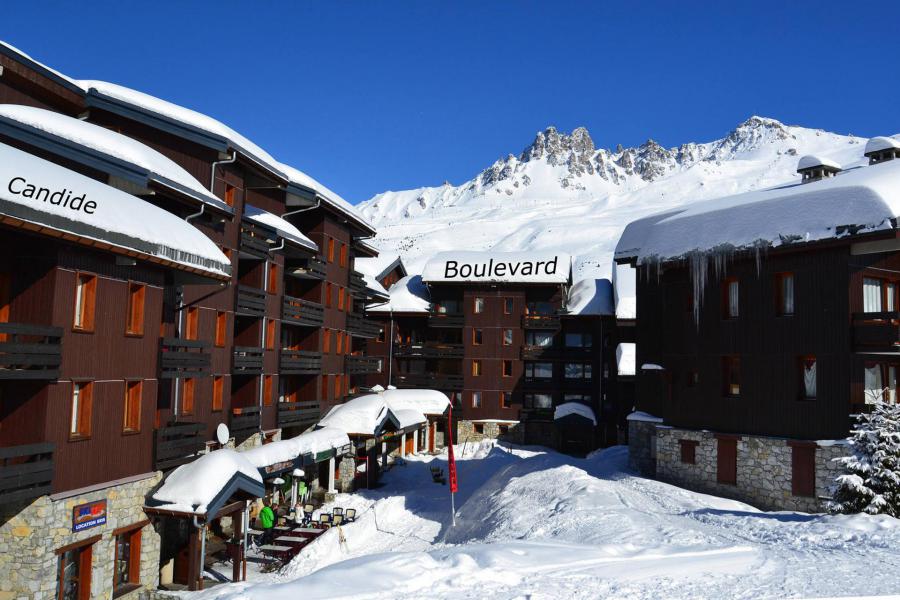 Location au ski Résidence Candide - Méribel-Mottaret - Extérieur hiver