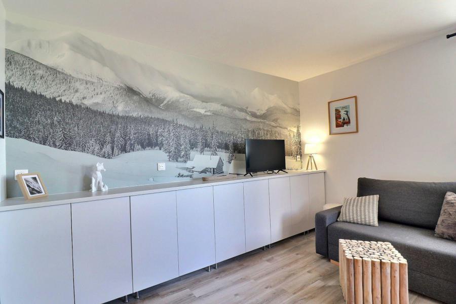 Ski verhuur Appartement 2 kamers 4 personen (53) - Résidence Creux de l'Ours Bleu - Méribel-Mottaret - Woonkamer