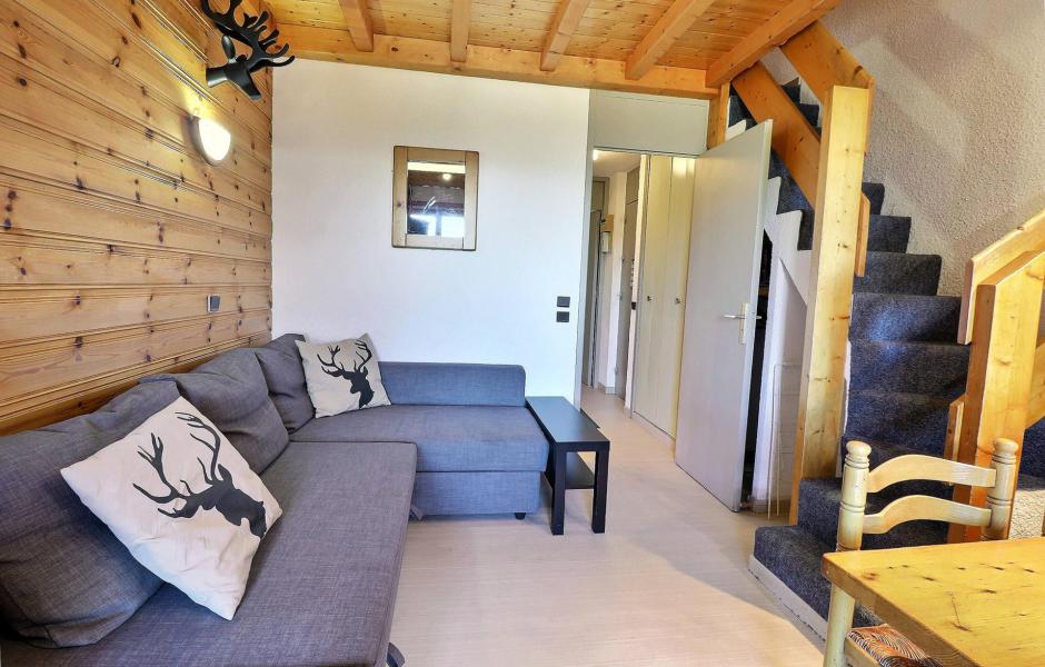 Ski verhuur Appartement duplex 3 kamers 6 personen (A49) - Résidence Creux de l'Ours Rouge - Méribel-Mottaret - Woonkamer