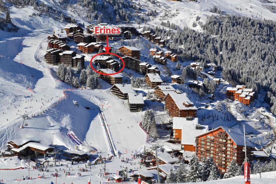 Location au ski Résidence Erines - Méribel-Mottaret - Extérieur hiver