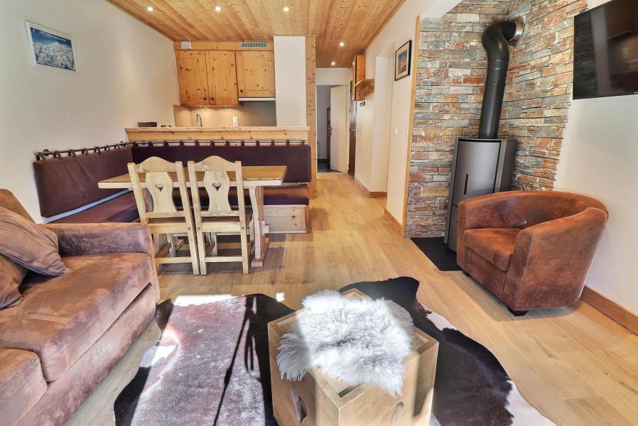 Location au ski Appartement 3 pièces cabine 6 personnes (012) - Résidence Erines - Méribel-Mottaret - Séjour