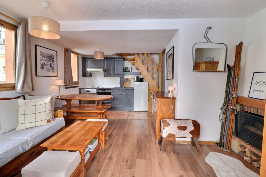 Location au ski Appartement 3 pièces 7 personnes (018) - Résidence Gentianes - Méribel-Mottaret - Séjour