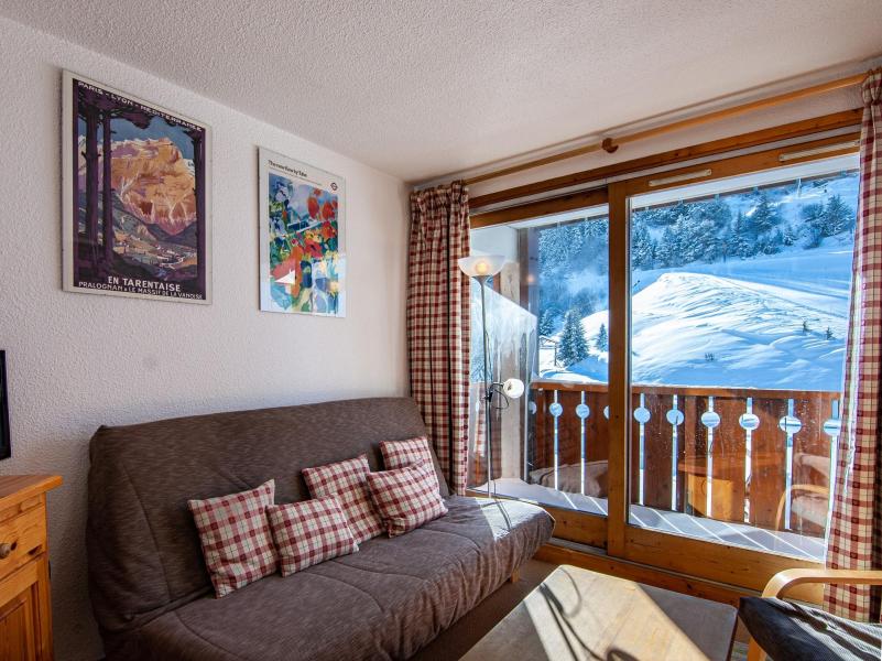 Ski verhuur Appartement 3 kamers 6 personen (011) - Résidence l'Olympie I - Méribel-Mottaret - Woonkamer