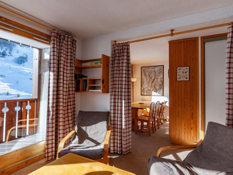 Ski verhuur Appartement 3 kamers 6 personen (011) - Résidence l'Olympie I - Méribel-Mottaret - Woonkamer