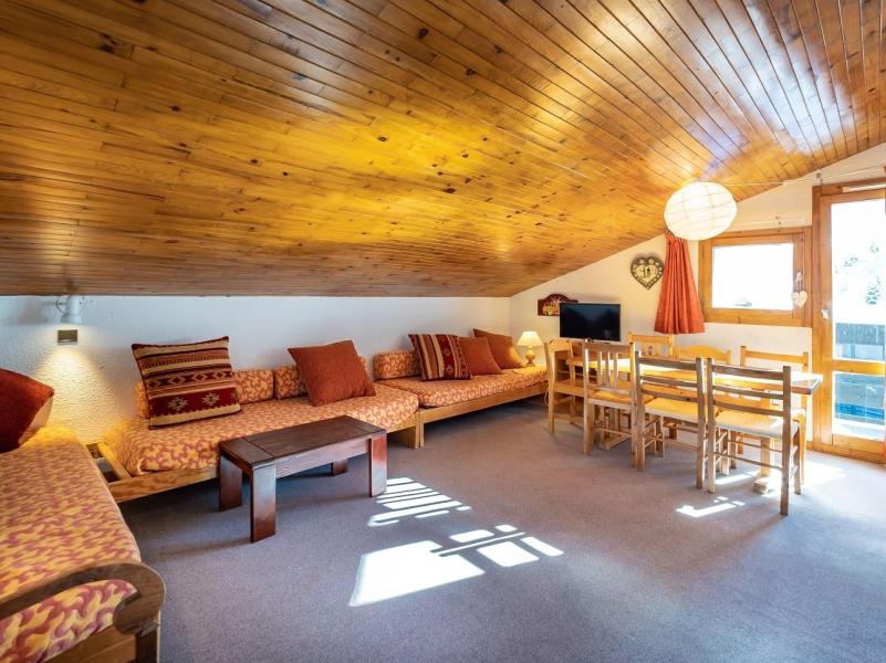 Ski verhuur Appartement 2 kamers bergnis 6 personen (A18) - Résidence le Boulevard - Méribel-Mottaret - Woonkamer