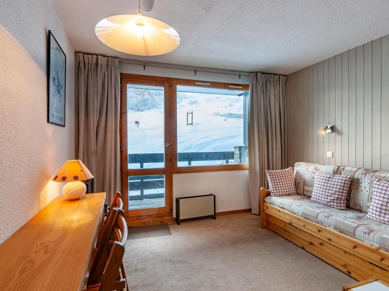 Ski verhuur Appartement 2 kamers 4 personen (075) - Résidence le Creux de l'Ours D - Méribel-Mottaret - Woonkamer