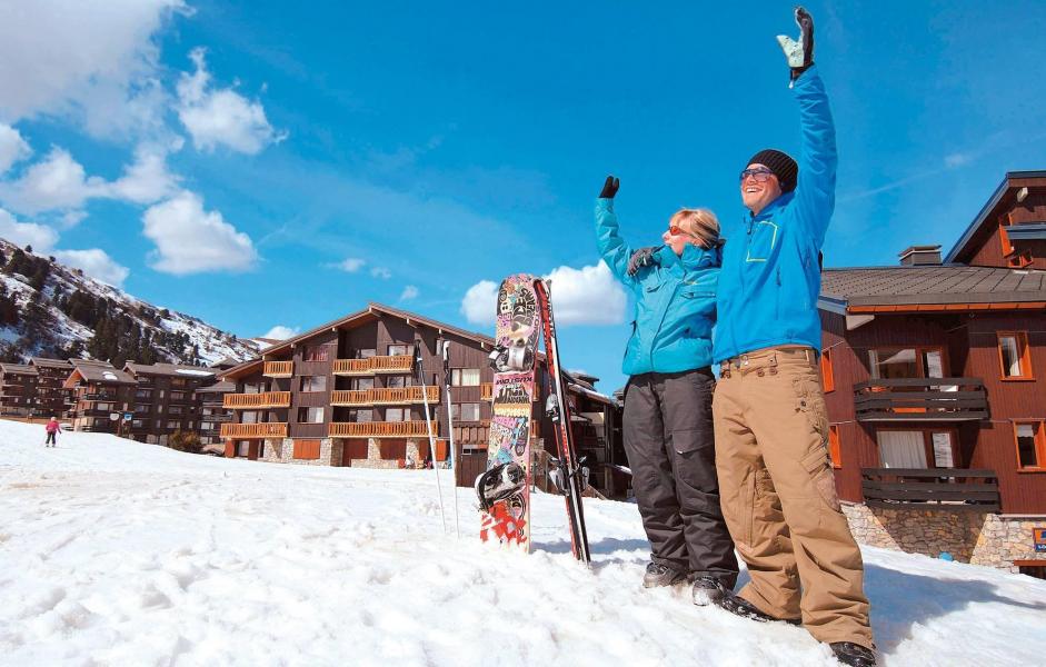 Ski verhuur Résidence le Hameau du Mottaret - Méribel-Mottaret - Buiten winter